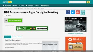 UBS Access – secure login for digital Free Download