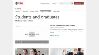Students and graduates | UBS Global topics