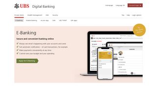 E-banking: Online banking secure and convenient | UBS Switzerland