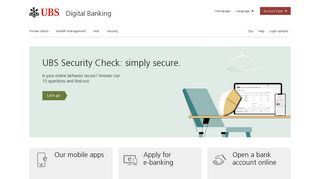 Digital banking: mobile & internet banking | UBS Switzerland