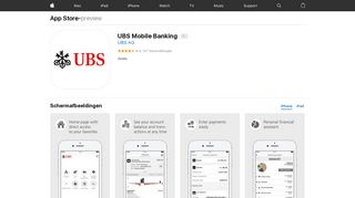 UBS Mobile Banking in de App Store - iTunes - Apple
