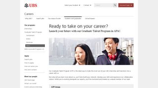 Graduate Program APAC | UBS Global topics