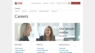 Careers | UBS Global topics