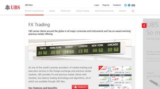 FX Trading, Forex Trading Software | UBS Neo