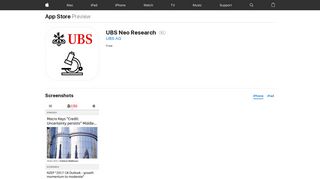 UBS Neo Research on the App Store - iTunes - Apple
