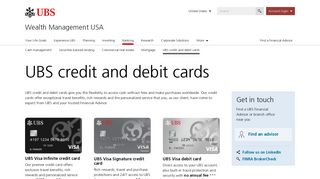 UBS credit and debit cards | UBS United States