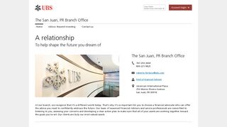 San Juan, PR Branch Office | UBS Financial Advisors | San Juan, PR ...