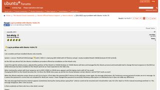 [SOLVED] Log in problem with Ubuntu 14.04 LTS - Ubuntu Forums