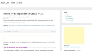 How to fix the login error on Ubuntu 14.04. – Securitron Linux blog.