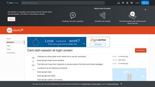 16.04 - Cant start session at login screen - Ask Ubuntu