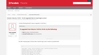 Solved: Ubuntu 14.04 - 16.04 Upgrade fails to load login screen ...