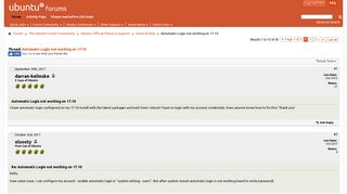 Automatic Login not working on 17.10 - Ubuntu Forums