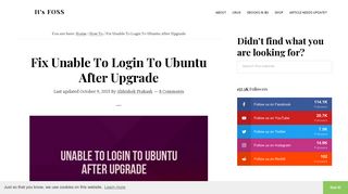 Fix Unable To Login To Ubuntu After Upgrade - It's FOSS