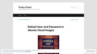 Default User and Password in Ubuntu Cloud Images | Tricky Cloud