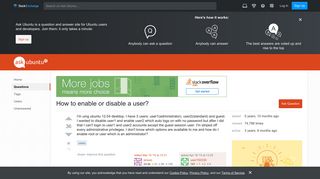 How to enable or disable a user? - Ask Ubuntu
