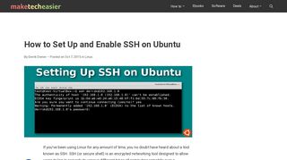 How to Set Up and Enable SSH on Ubuntu - Make Tech Easier