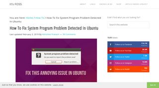 [Solved] System Program Problem Detected in Ubuntu - It's FOSS