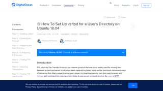 How To Set Up vsftpd for a User's Directory on Ubuntu 18.04 ...