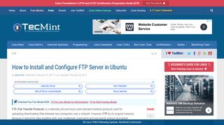 How to Install and Configure FTP Server in Ubuntu - Tecmint