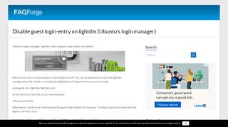 Disable guest login-entry on lightdm (Ubuntu's login manager)