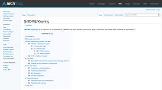 GNOME/Keyring - ArchWiki