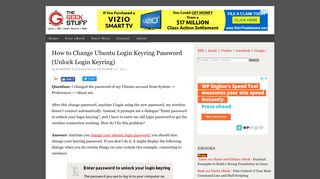 How to Change Ubuntu Login Keyring Password (Unlock Login ...