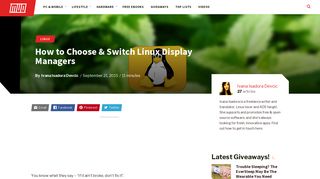 How to Choose & Switch Linux Display Managers - MakeUseOf
