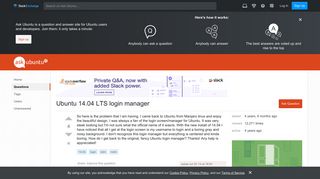 Ubuntu 14.04 LTS login manager - Ask Ubuntu