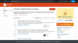 Newest 'display-manager' Questions - Ask Ubuntu