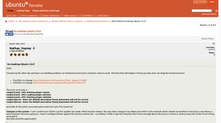 [SOLVED] No Desktop Ubuntu 16.4? - Ubuntu Forums