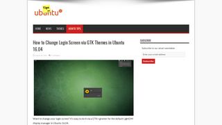 How to Change Login Screen via GTK Themes in Ubuntu 16.04 - Tips ...