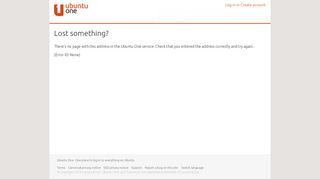 Your Ubuntu One account - Launchpad - Login