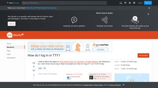 login - How do I log in in TTY1 - Ask Ubuntu