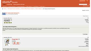 tty1 login prompt during boot - Ubuntu Forums