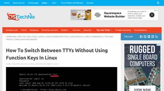 How To Switch Between TTYs Without Using Function Keys In Linux