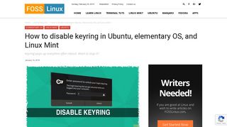 How to disable keyring in Ubuntu, elementary OS, and Linux Mint ...