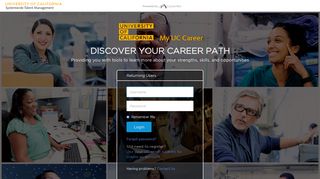 My UC Career: Login or Sign Up