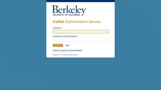 CalNet Authentication Service - CALmessages - UC Berkeley