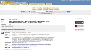 OskiCat - UC Berkeley Library Web Catalog /All Locations
