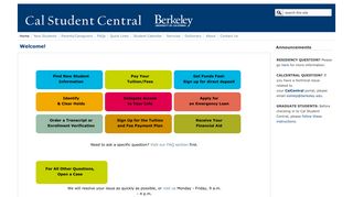 Cal Student Central - UC Berkeley
