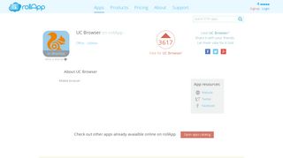 UC Browser Online – rollApp