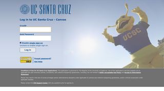 Log in to UC Santa Cruz - Canvas - University of California, Santa Cruz