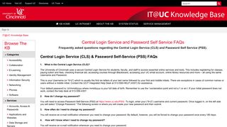 Central Login Service and Password Self ... - <span class=