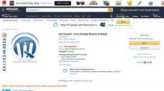 Amazon.com: UC Cricket - Live Cricket Scores & News: Appstore for ...