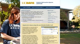 Sisweb, the student information system on the web - UC Davis