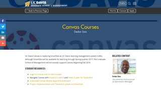 Canvas Courses - UC Davis Graduate School of Management