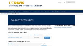 Conflict Resolution | UC Davis Extension