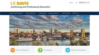 UC Davis Continuing and Professional Education | Continuing and ...