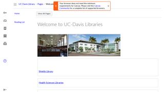 UC-Davis Libraries - UC Davis Canvas