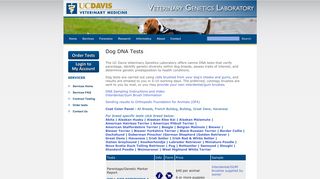 Dog DNA Tests | canine DNA testing | UC Davis Veterinary Genetics ...